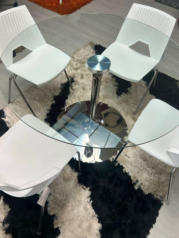 Tavolo rotondo in vetro - immagine 2